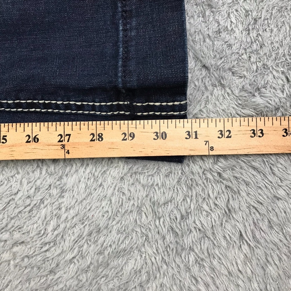 Rock & Roll Cowgirl Trouser Jeans Womens 25 (28x31) Dark Wash Western Flared - Picture 11 of 14